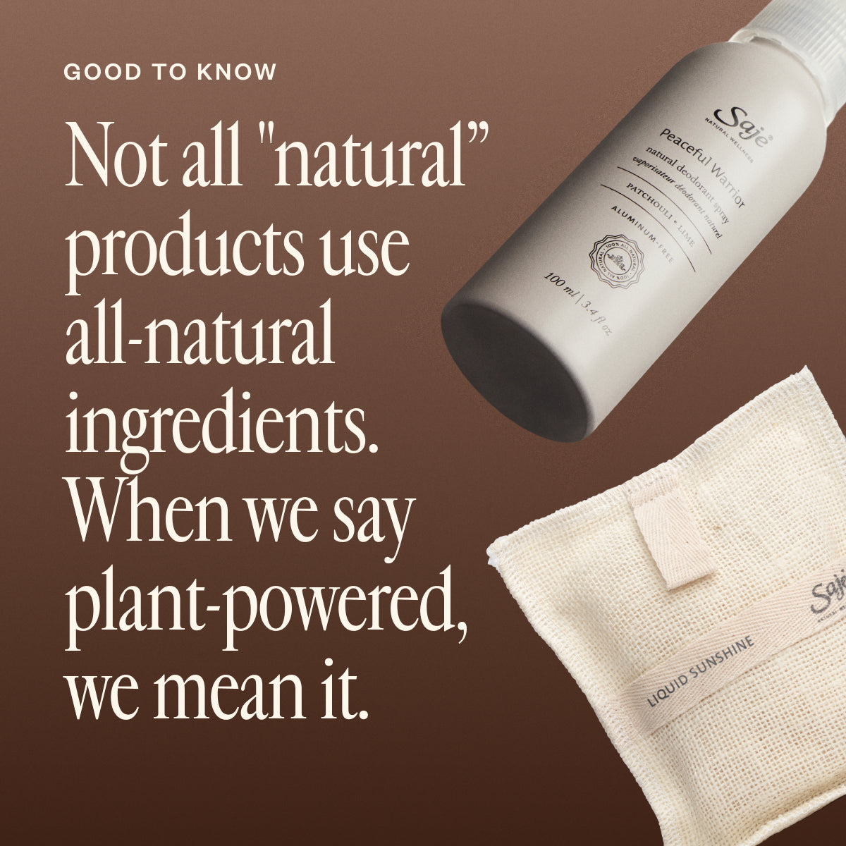 Peaceful Warrior Deodorant & Liquid Sunshine Jute & Joy Z1