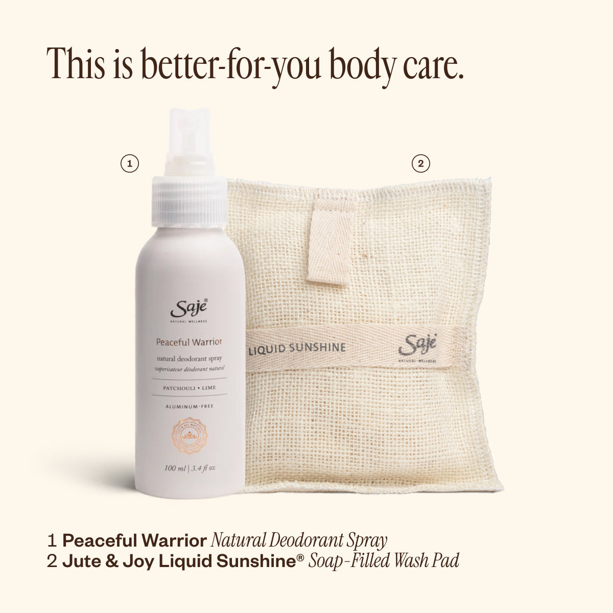 Peaceful Warrior Deodorant & Liquid Sunshine Jute & Joy Z1